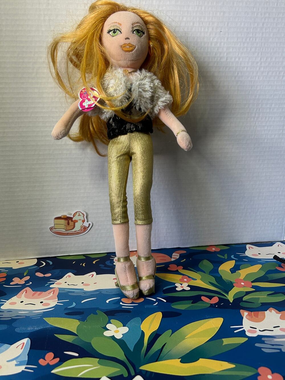 Ty Girlz Classy Carla Girl Doll Flexible Plush Stuffed Animal Toy